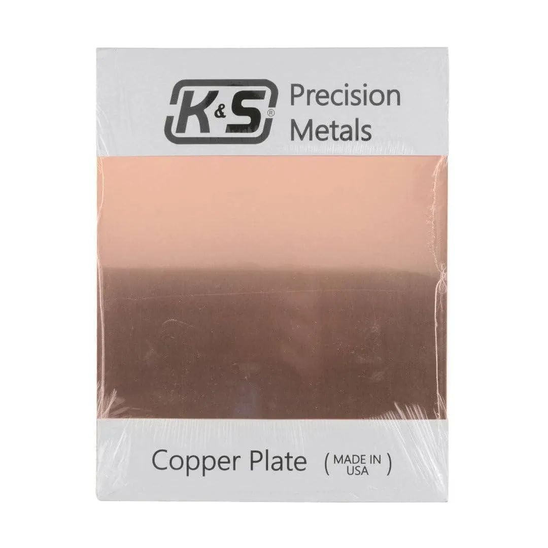 K&S Copper Etching Plate 16 Gauge / 8 x 10 Inches