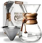 Agogo Classic Series Pour Over Coffeemaker Set with Filter