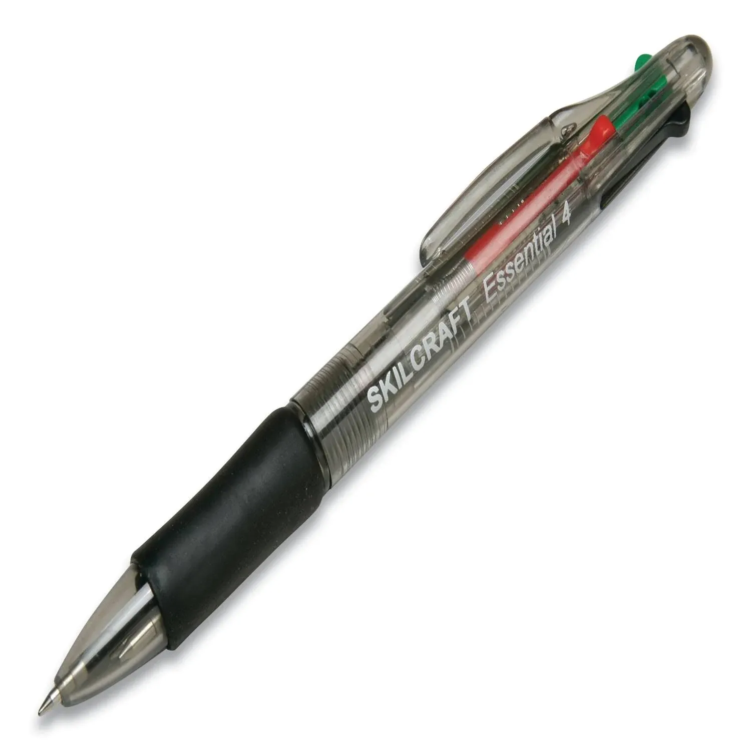 SKILCRAFT Essential 4-Color Ballpoint Pen, Fine Point