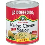 La Preferida Cheese Sauce, Nacho, Zesty - 106 oz