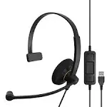 Sennheiser SC 30 USB ML Culture Series Wideband Stereo Headset for PC Mac 504546