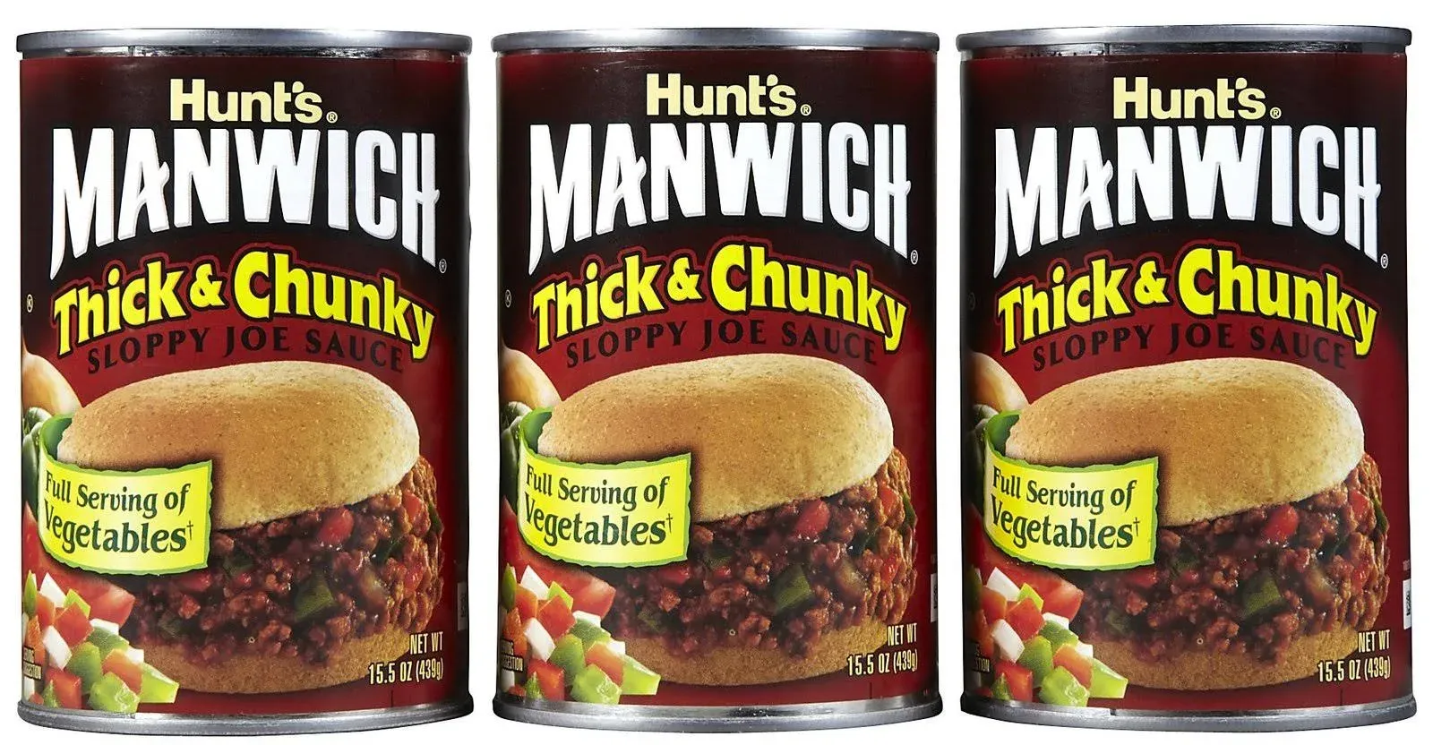 Hunt's Manwich Thick & Chunky Sloppy Joe Sauce - 15.5 oz - 3 pk