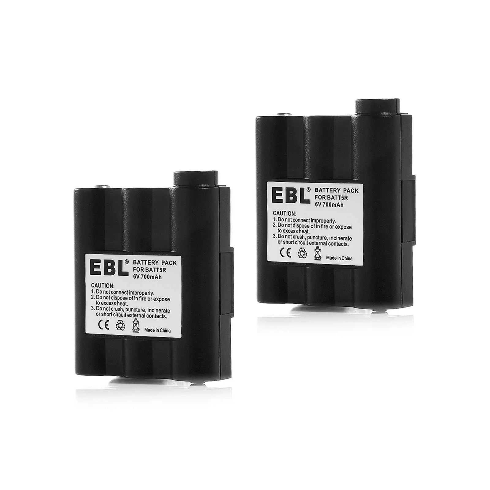 EBL BATT5R Avp7 Replacement Rechargeable Battery for Walkie Talkie GXT1000 ...