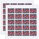 USPS Love Stamps 2 Sheets of 20 US Postal First Class Valentine Wedding Celebration Anniversary Romance Party (40 Stamps)