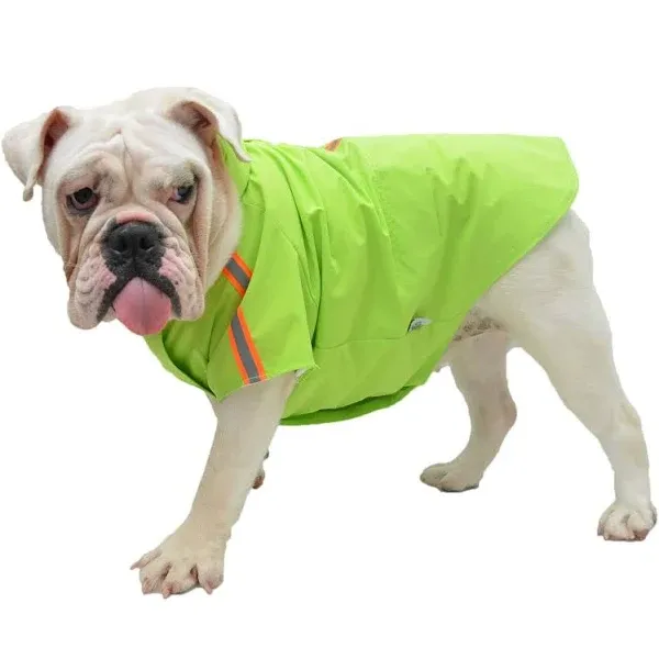 Lovelonglong Fashion Hooded Pet Dog Raincoat, Lightweight Dog Rain Jacket Zipper ...