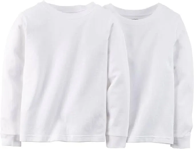 Carter's 2-Pack Cotton Undershirts 8 White