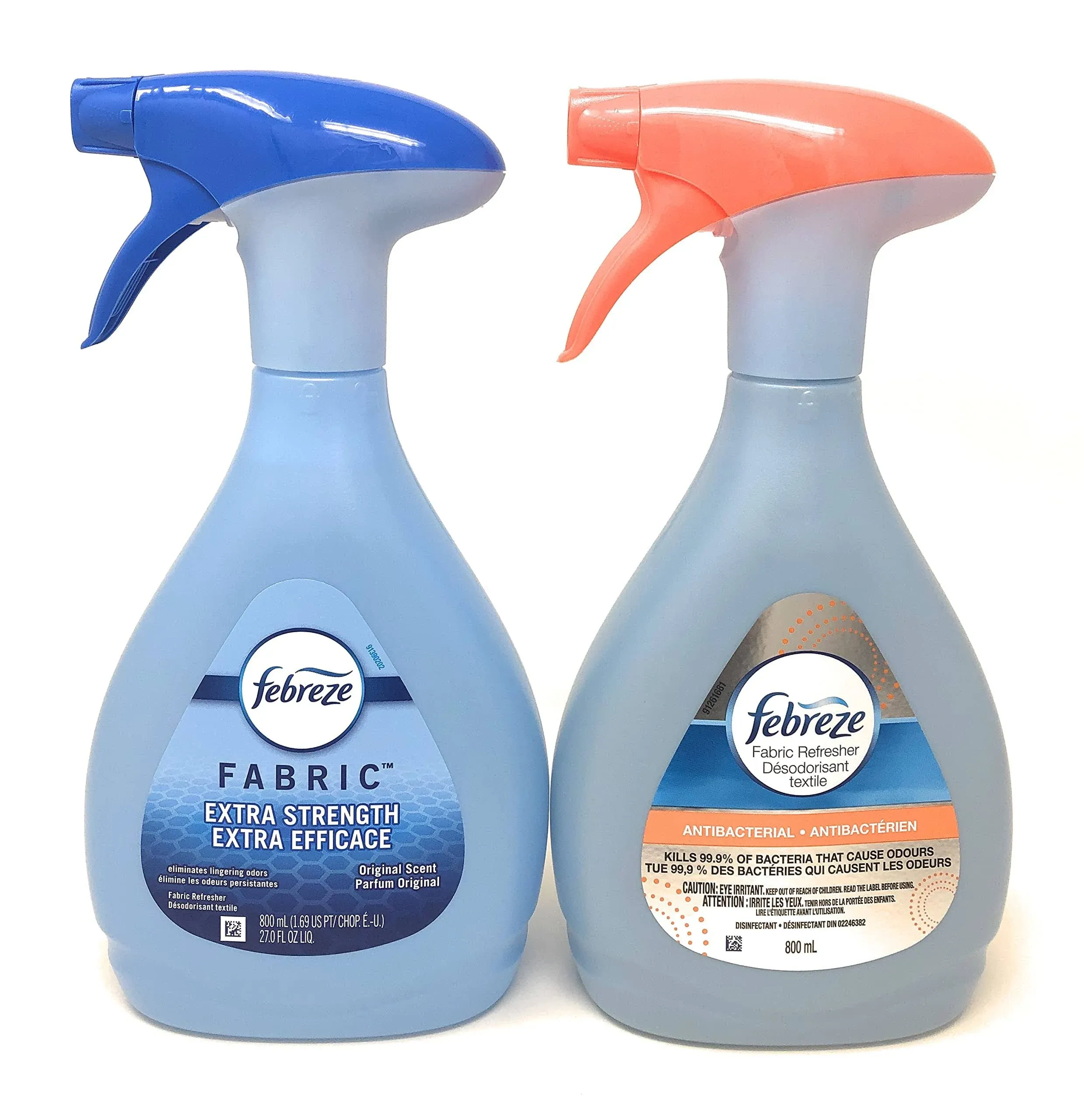 Febreze Variety Value Pack of Two 27-oz Bottles (extra Strength and Antibacterial)