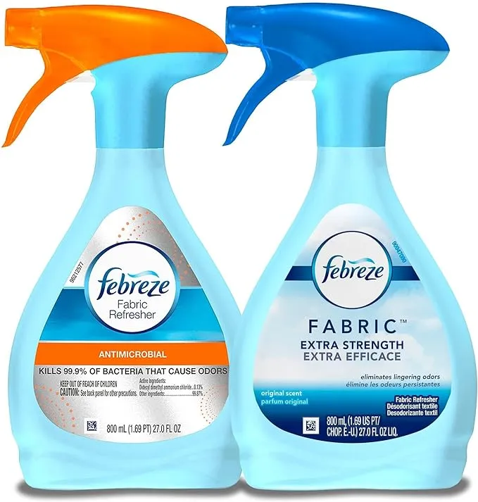 Febreze Variety Value Pack of Two 27-oz Bottles (extra Strength and Antibacterial)