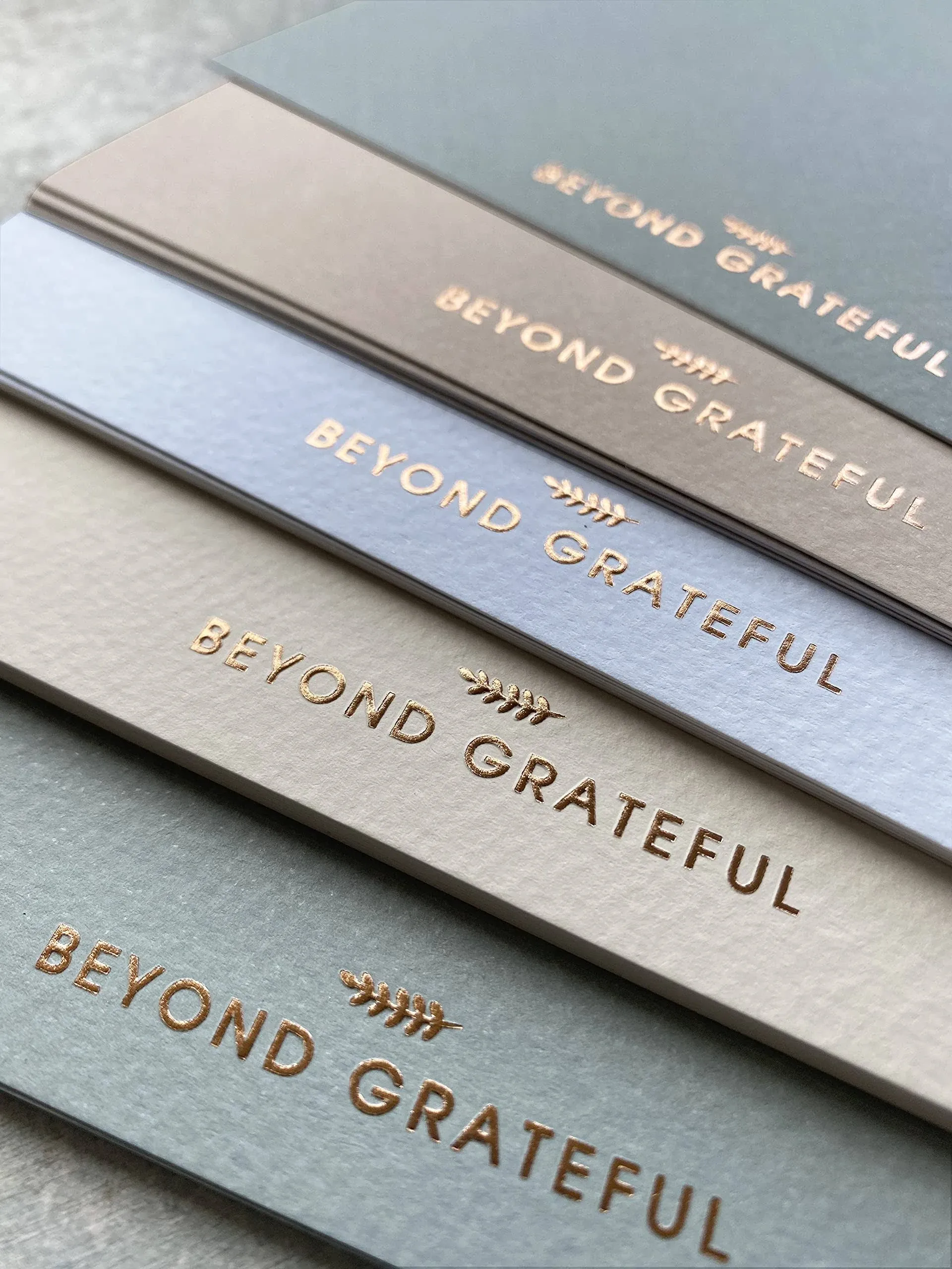 (36 Pack) Beyond Grateful Thank You Cards With Envelopes &amp; Gift of 36 Foiled ...