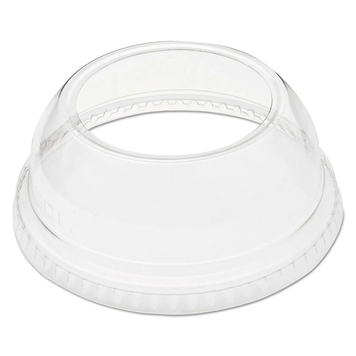 Solo Foodservice Dart DLW662 Clear Lid PET 662 Dome with Ex Lg Hole (Case of 1000)