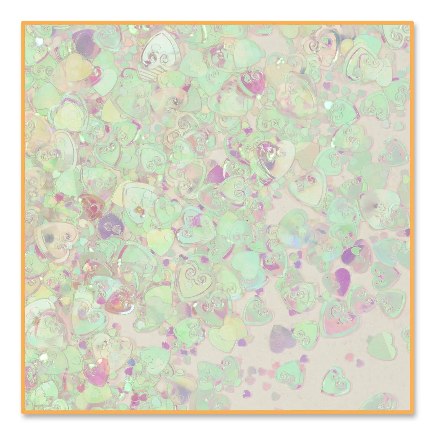 Beistle Iridescent Hearts Confetti