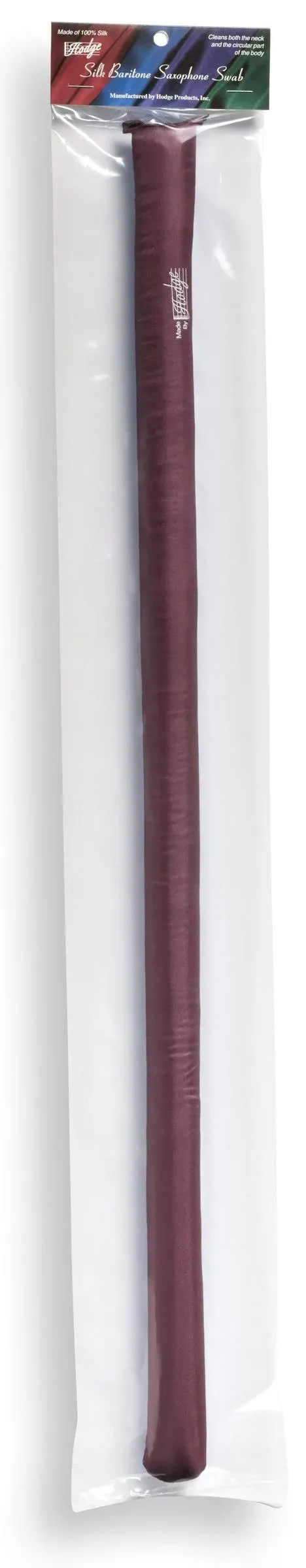 Hodge Silk Baritone Saxophone Swab - Burgundy