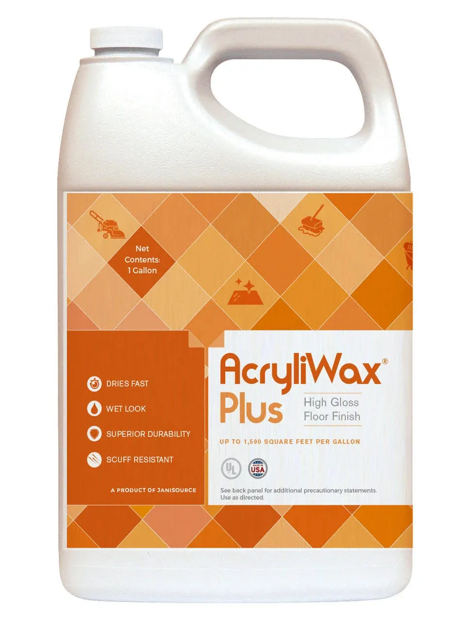 Acryliwax Plus High Traffic Commercial Floor Finish, 1 Gallon