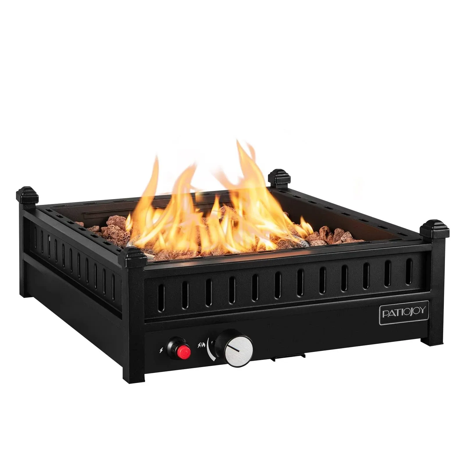 Tangkula Portable Tabletop Propane Fire Pit, Patiojoy 40,000 BTU Table Top Fireplace with Simple Ignition System