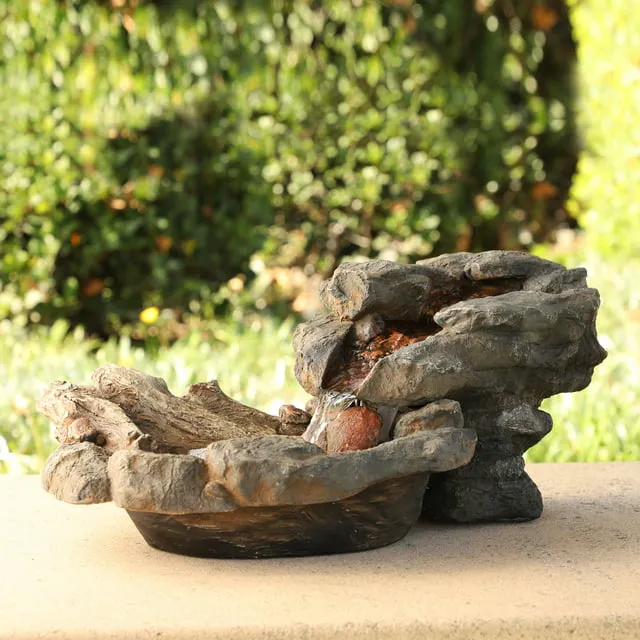 Alpine Corporation 9" Fiberglass Outdoor Fountain