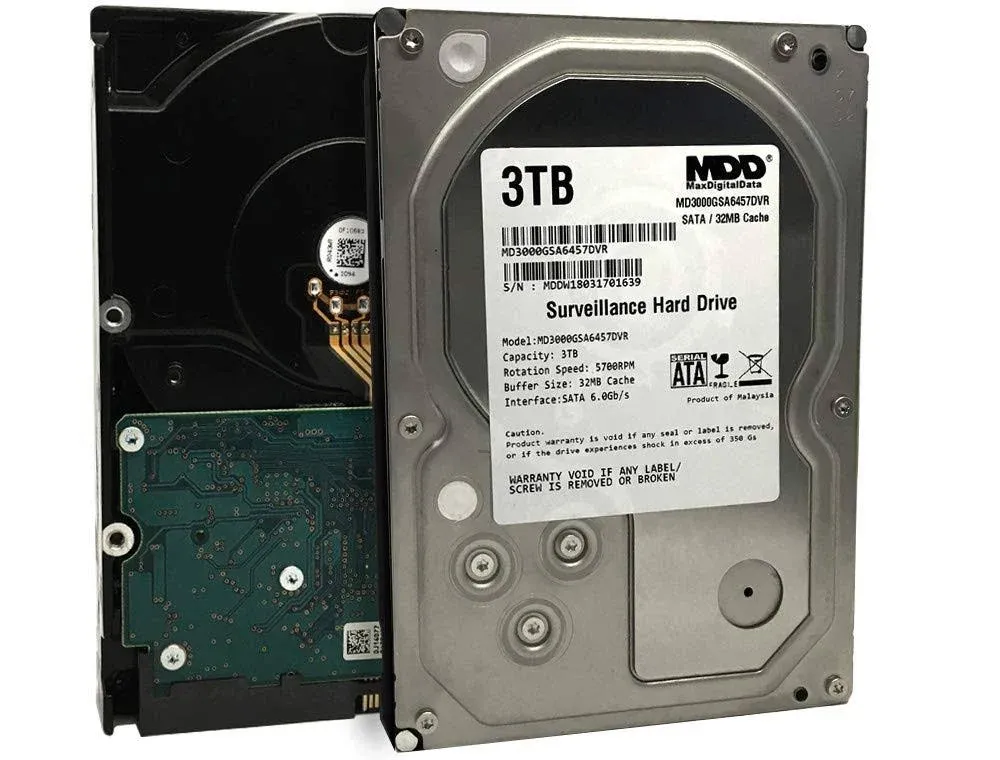 MDD 3TB 32MB Cache 5700RPM SATA 6Gb/s 3.5&#034; Internal Hard Drive -2 Year Warranty