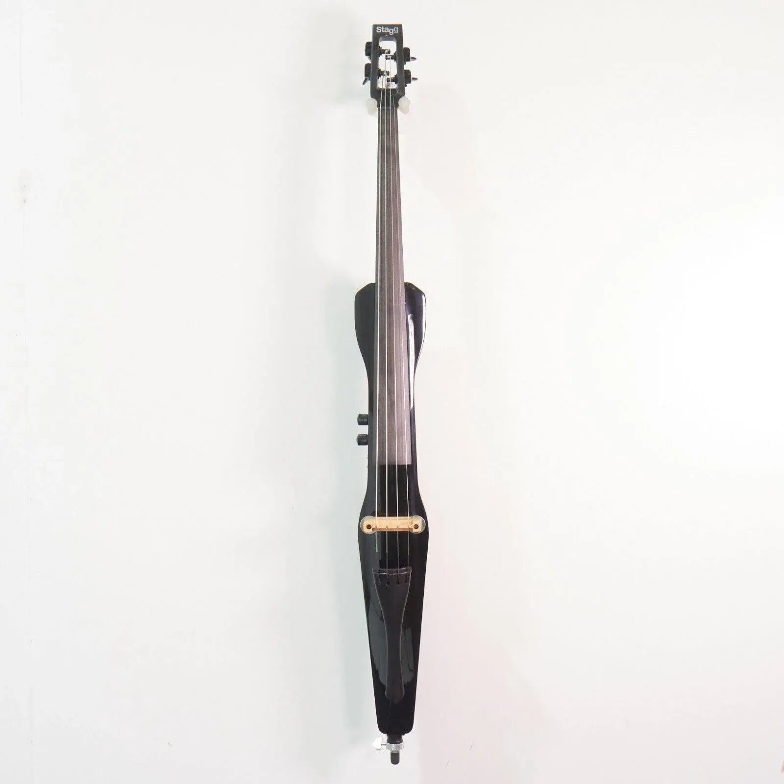 4/4 Solid Maple Electric Cello W/ Gigbag-headphone Preamp -silent Travel Cello Black | Reverb