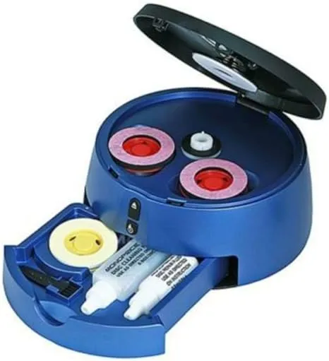 CD DVD BLU RAY or HD-DVD DISC CLEANER SCRATCH REPAIR MACHINE