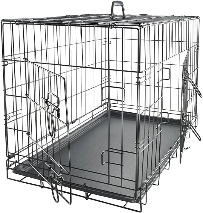 Paws & Pals Two Door Wire Pet Crate - 36"