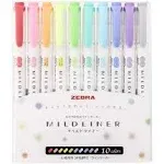 Zebra highlight pen penile mild liner 10 color set WKT7-10C