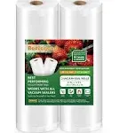 2 Rolls 8" x 12' Vacuum Sealer Bags for Food Saver, Vacuum Seal Bags Rolls Food Storage Bags