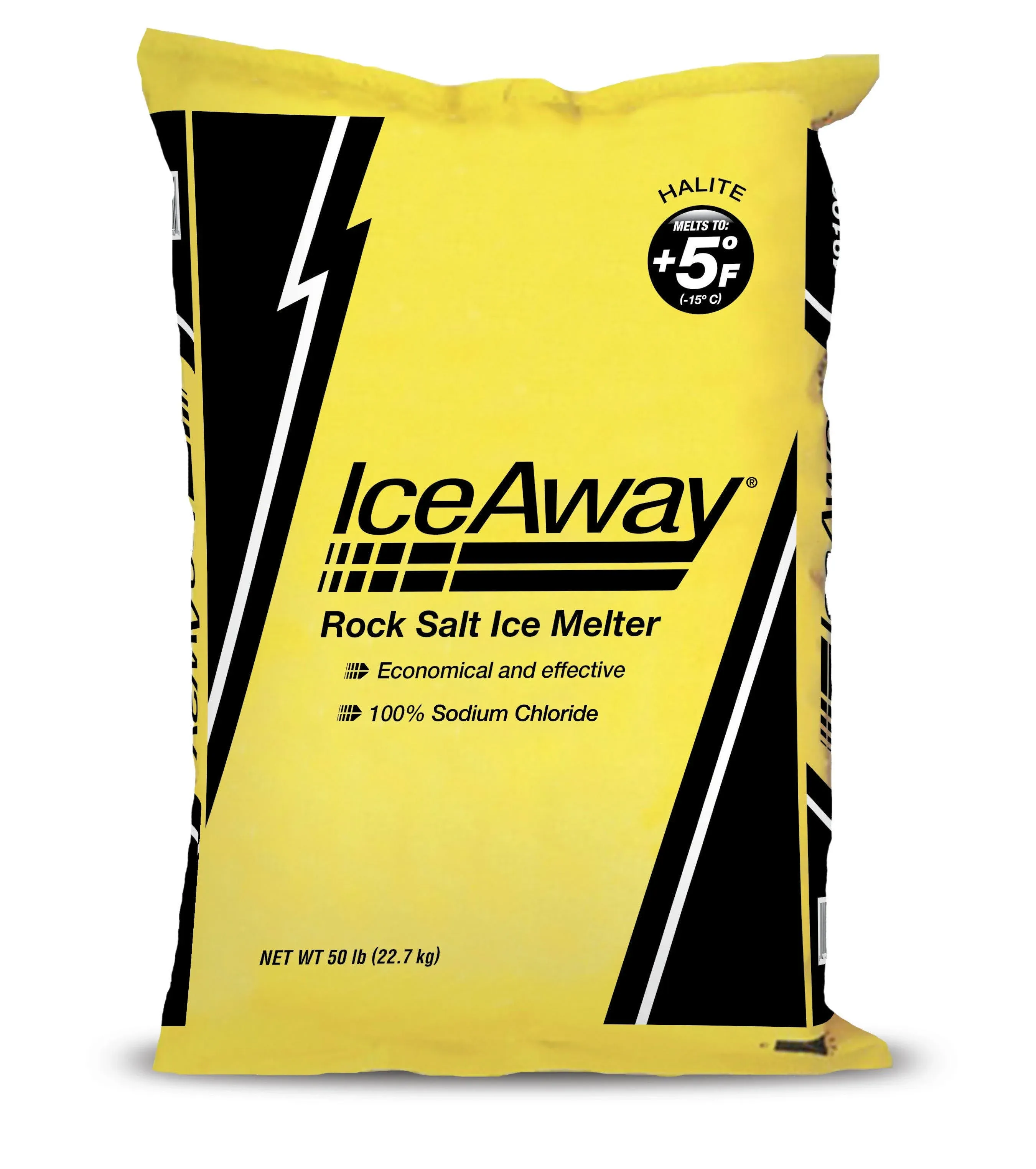 Ice-A-Way Rock Salt 50lb Bag