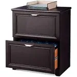 Realspace Magellan 24"W Lateral 2-Drawer File Cabinet, Espresso