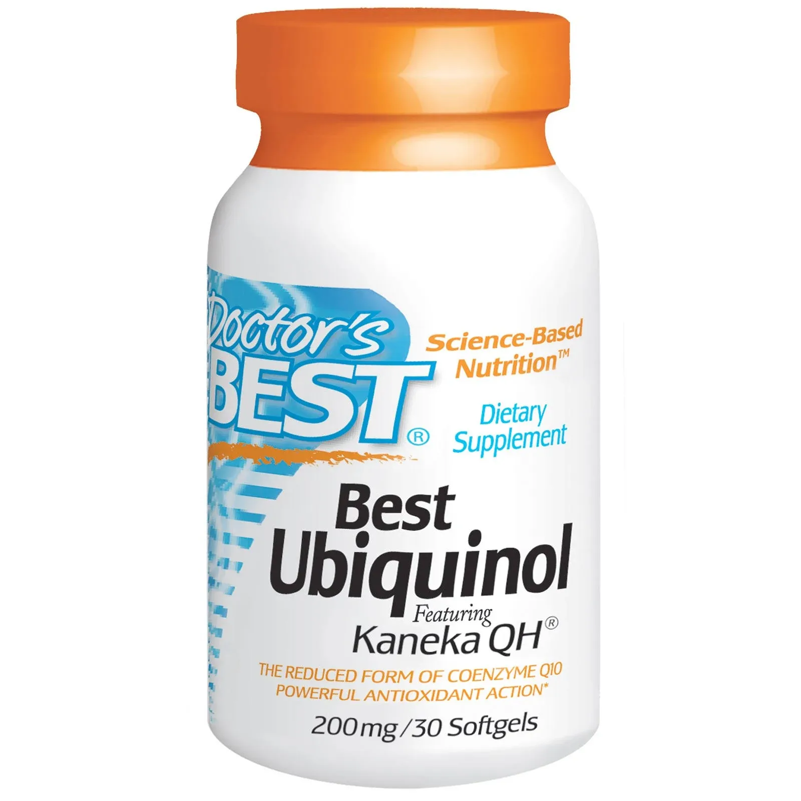 Doctor's Best Ubiquinol Featuring kaneka qh, Non-GMO, Gluten Free, Soy Free, Heart Health, 200 Mg, 30 Softgels