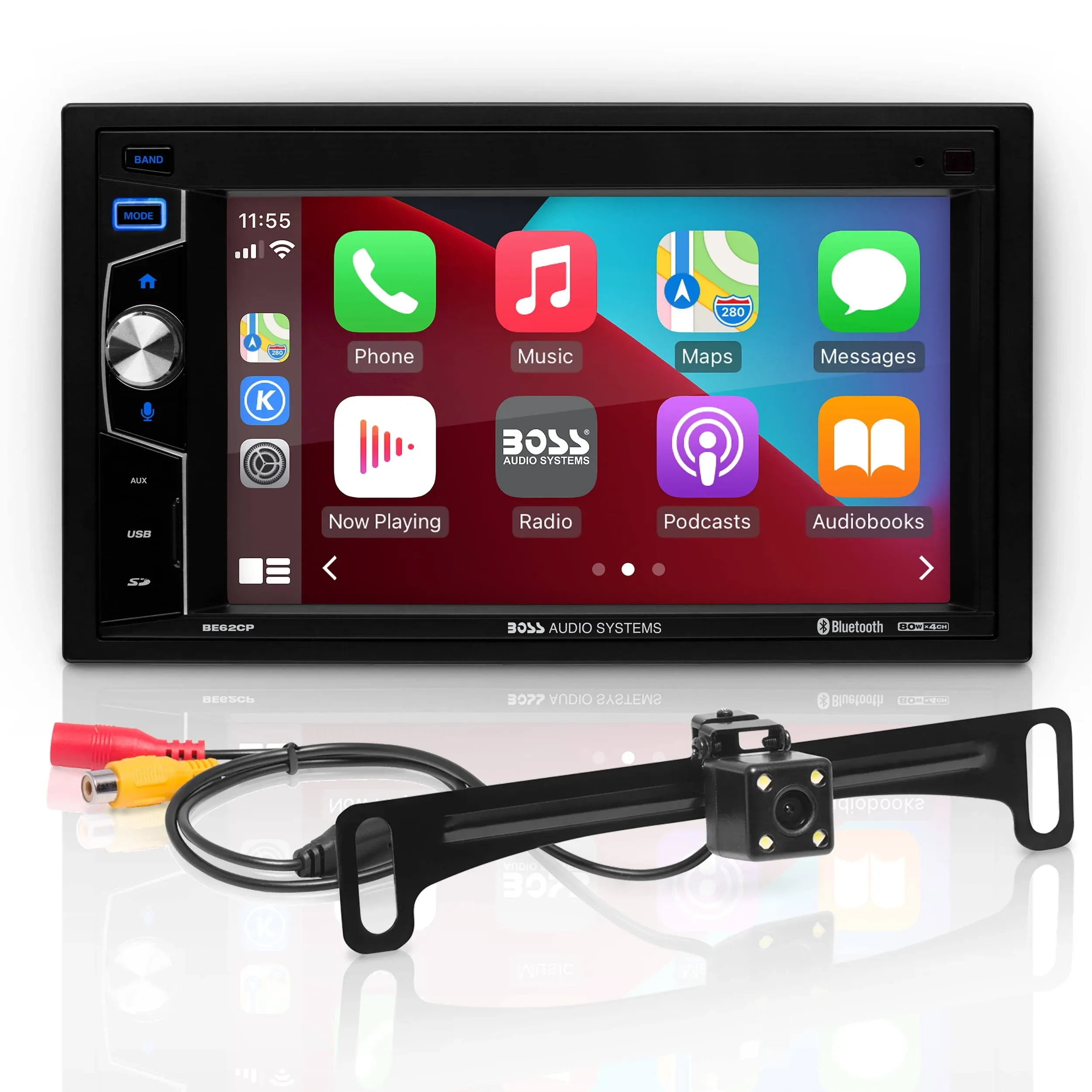 Boss Audio Systems Elite Series BE62CP-C Car Audio Stereo System - Apple Carplay ...