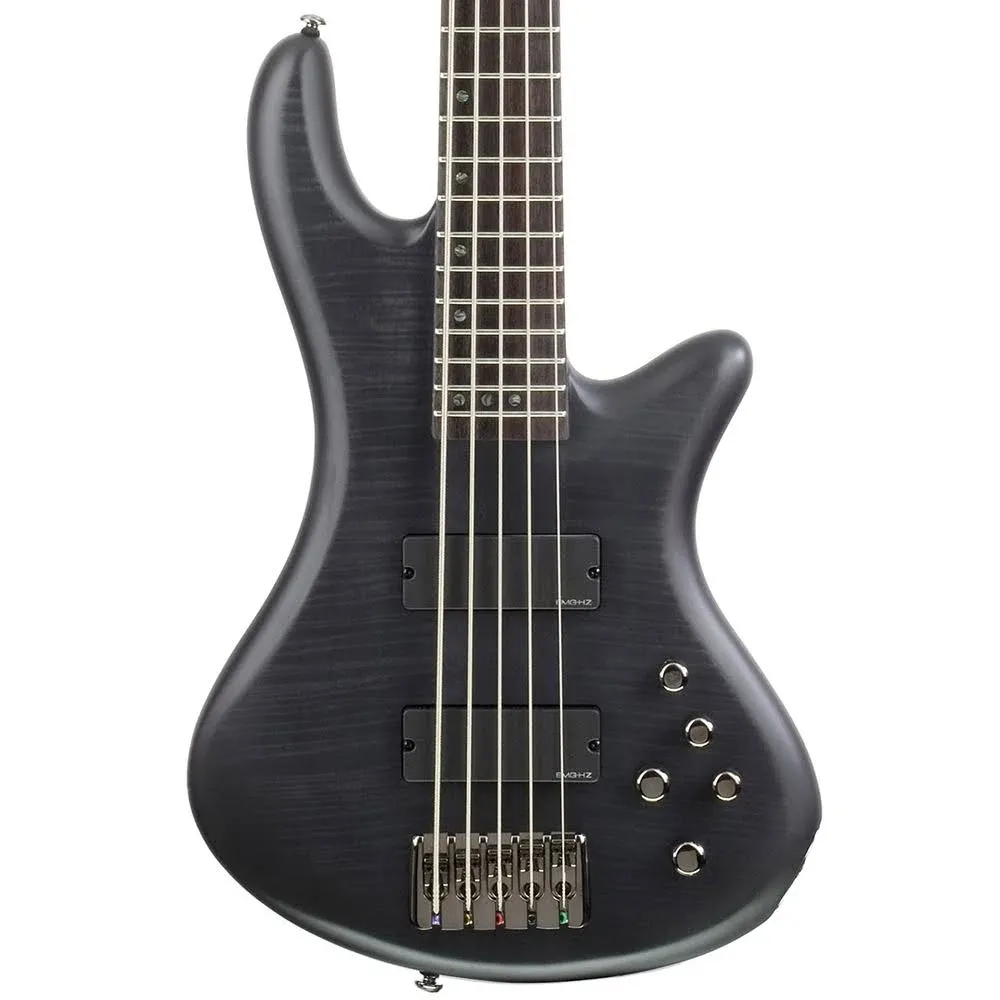 Schecter Stiletto Studio-5 Electric Bass See-Thru Black Satin