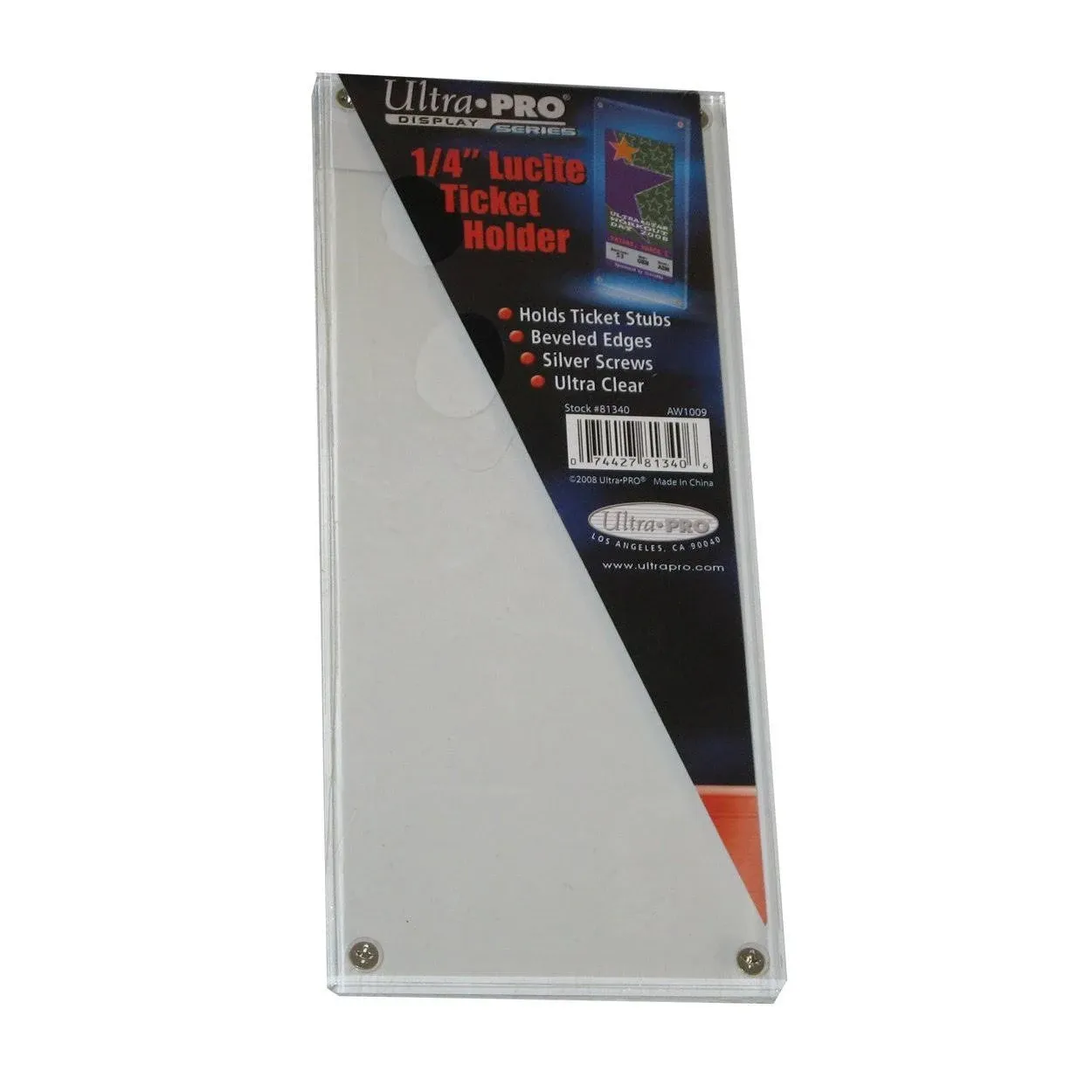 Ultra Pro: Lucite Ticket Stub 2-1/2" X 7" Holder