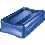 Rubbermaid - FG267360BLUE - Blue Slim Jim Swing Lid