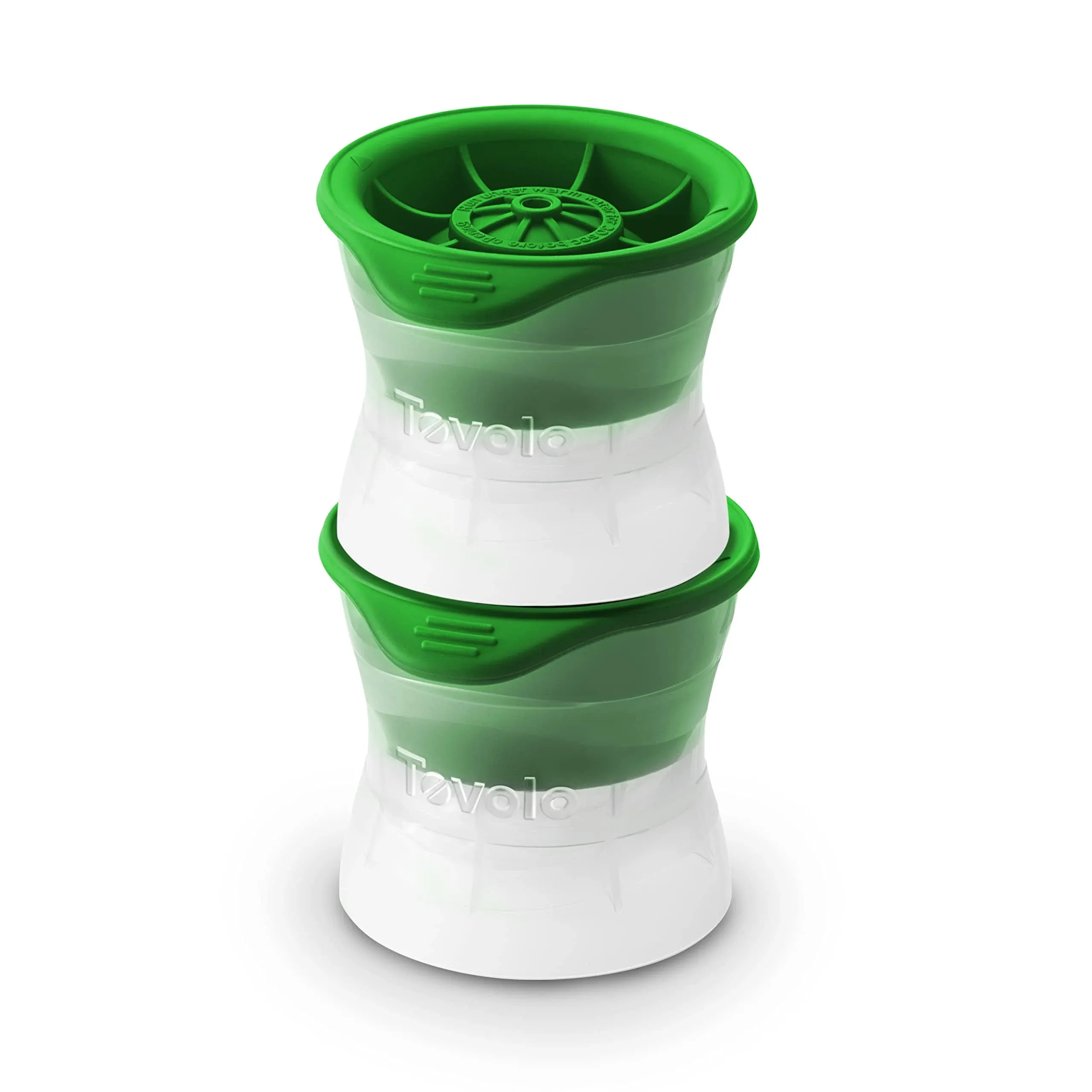 Tovolo Stackable 2 Leak-Free Slow-Melt 2.5&#034; Golf Ball Round Ice Drinks Whiskey