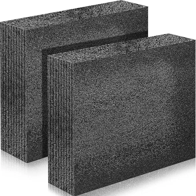 Foam Ninja Polyethylene Foam Sheet 12 x 12 x 1 Inch Thick - 2 Pack Black Charcoal - Custom Foam Inserts High Density Closed Cell PE Case Packaging Shipping