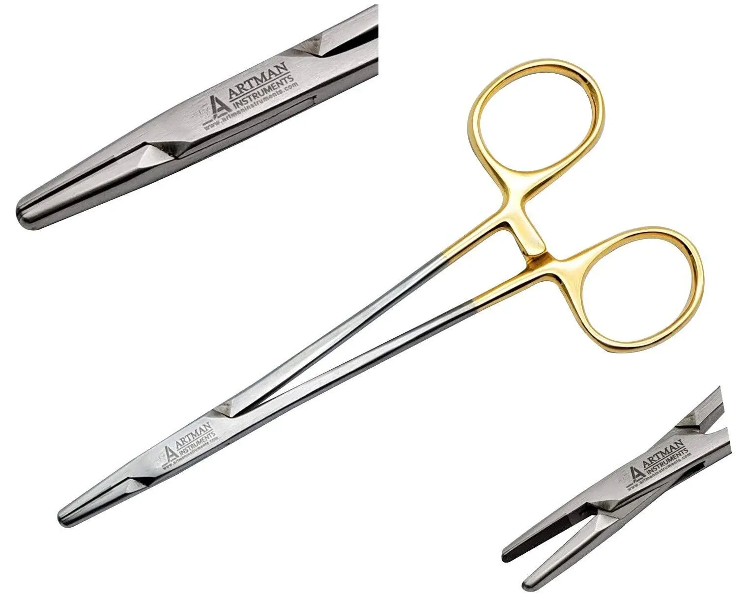 Mayo Hegar Needle Holder 6" Surgical Needle Driver with Tungsten Carbide Inserts by Artman Instruments