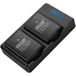 BESTON 2-Pack EN-EL14 / EN-EL14a Battery Packs and USB Charger for Nikon D3100 D3200 D3300 D3400 D3500 D5100 D5200 D5300 D5500 D5600 DF Coolpix P7000 P7100 P7700 P7800 Cameras