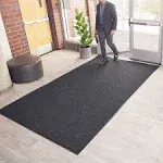 Consolidated Plastics Brush Dry Indoor/Covered Outdoor Entrance Floor Mat, 4' Width x 6' Length, Charcoal