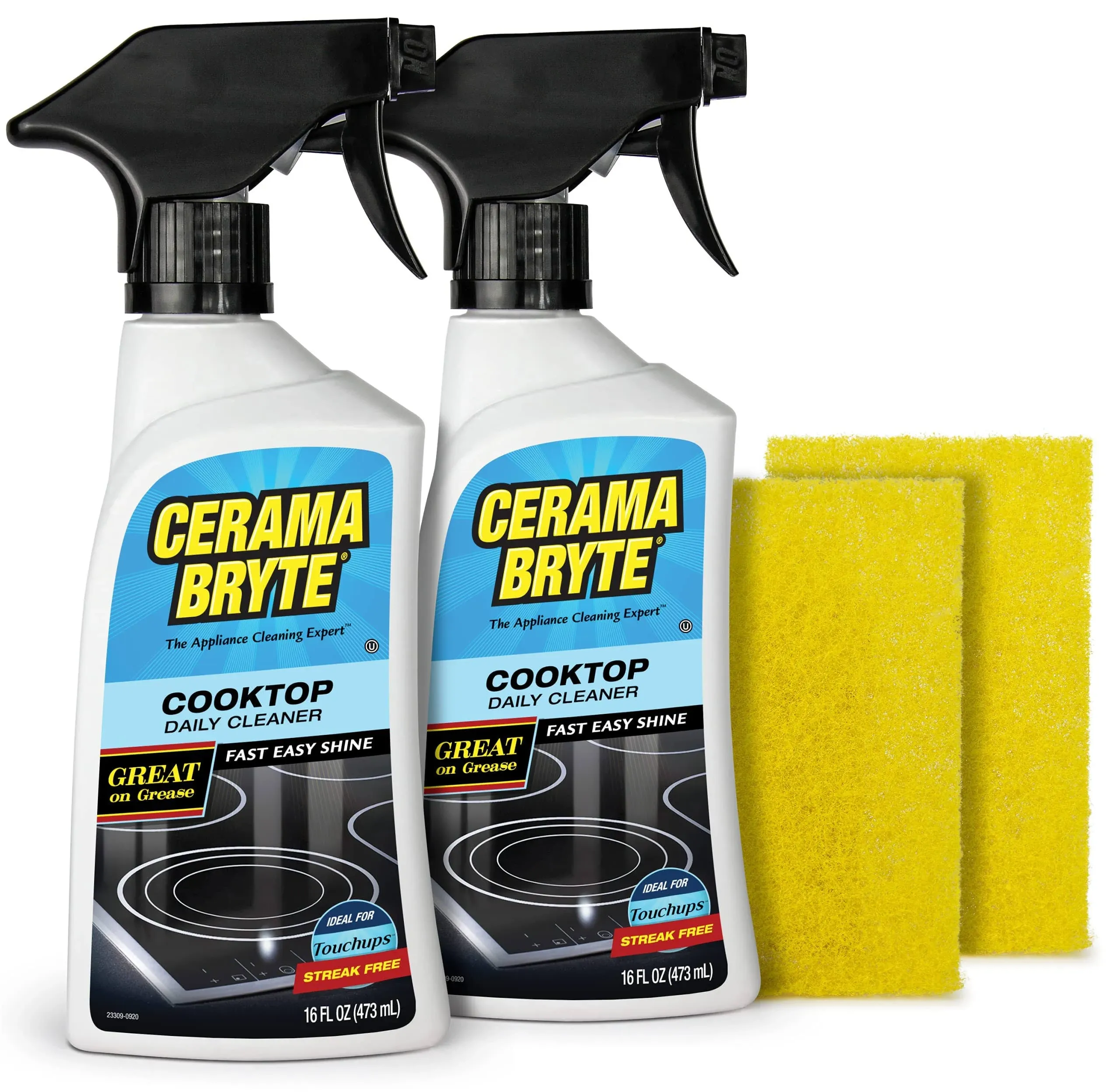 Daily Spray Cooktop and Stove Top Cleaner for Glass &amp; Pads Combo Kit - Ceramic