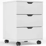 Stary Fully Assembled 3 Drawer Rolling File Cabinet