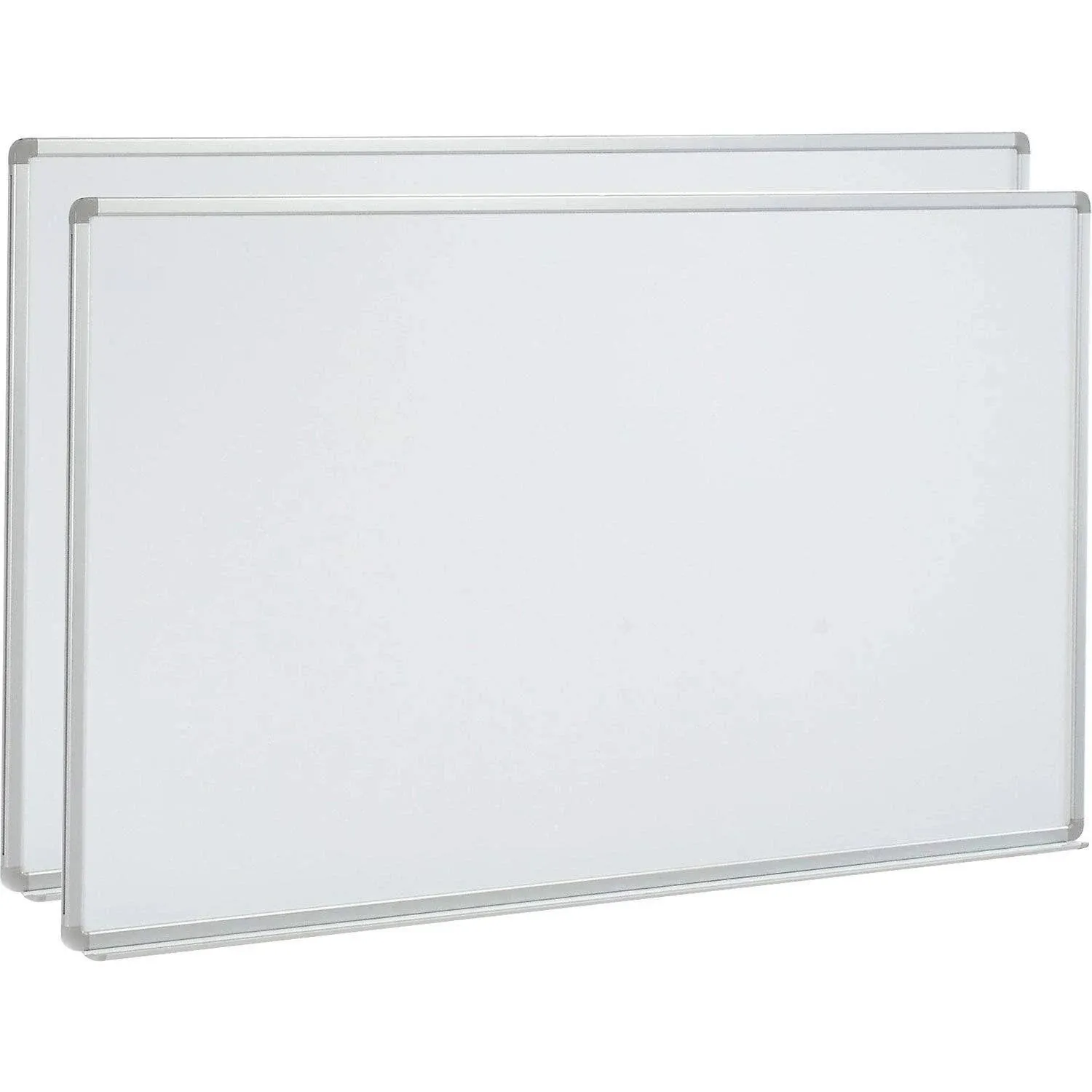 Global Industrial Magnetic Whiteboard - 72 x 48 - Steel Surface - Pack of 2