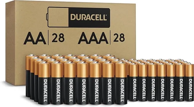 Duracell Coppertop AA + AAA Batteries, 56 Count Pack