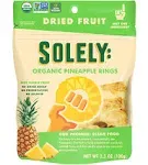 Solely Fruit Dried Pineapple Organic 3.5 oz (Pack Of 6)