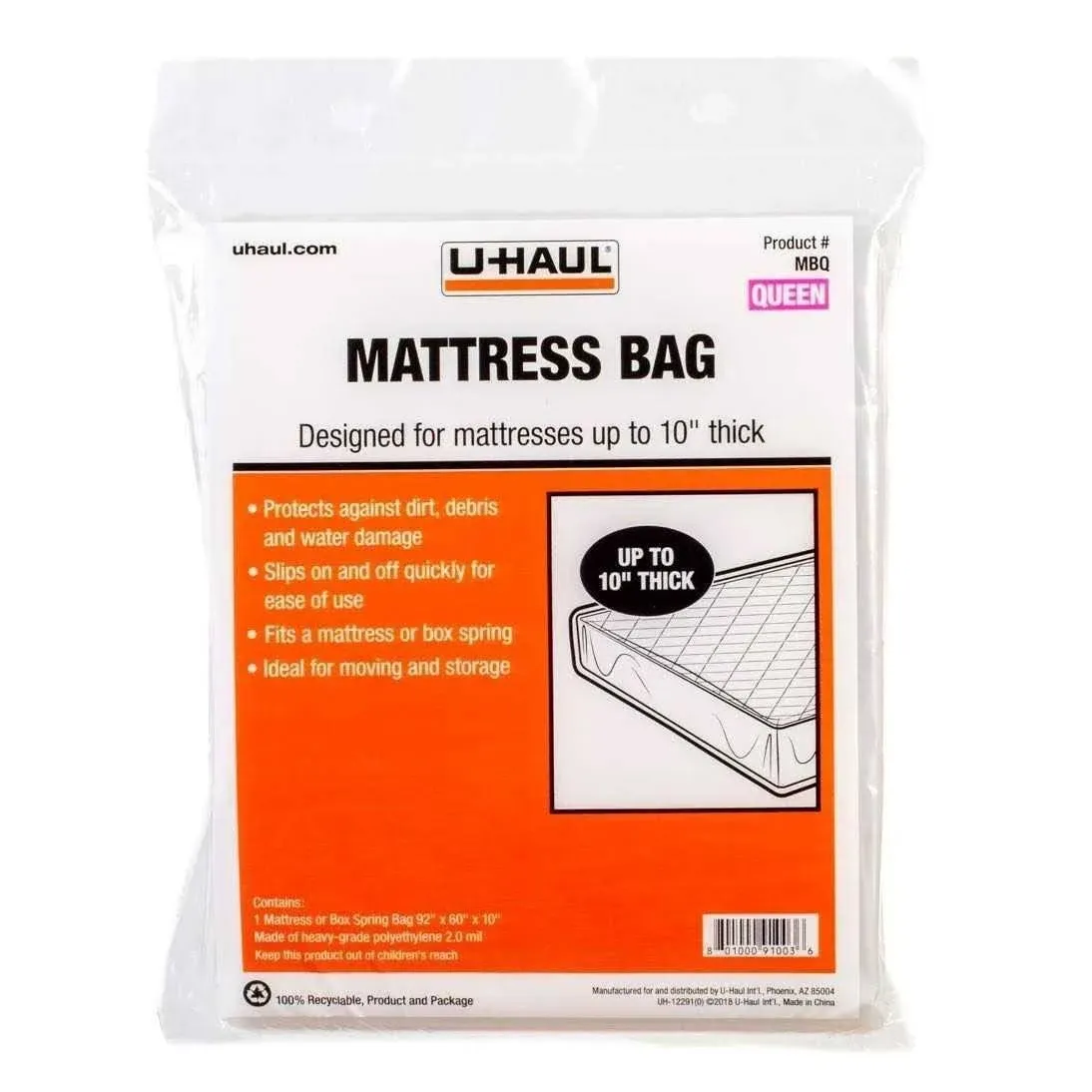 U-Haul Queen Size Mattress Bag - NEW!  MAKE OFFER!