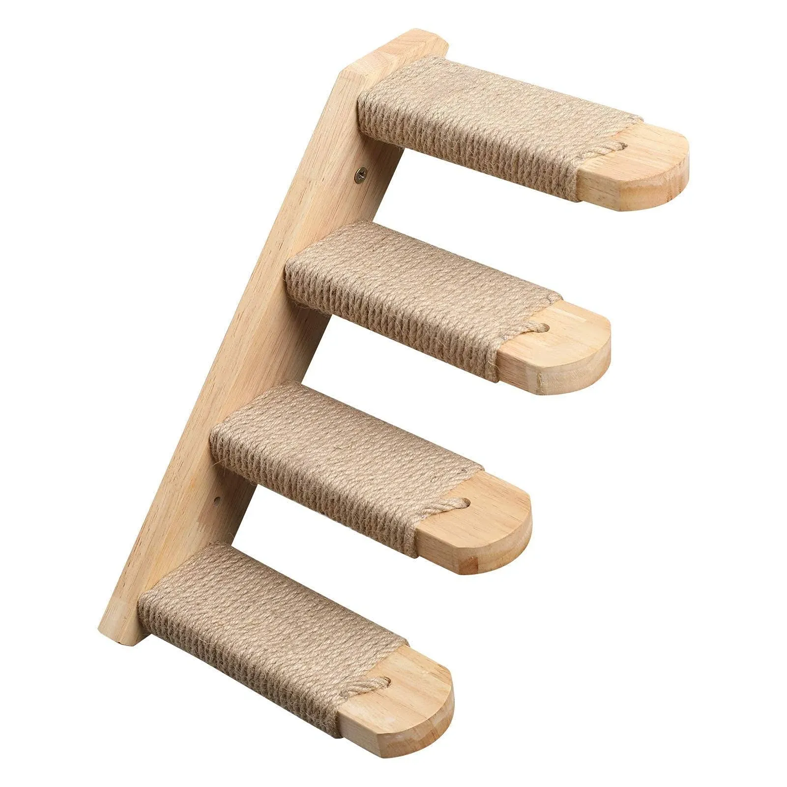 Cat Stairway Cat Climbing Shelf with Jute Scratching Platform Supplies