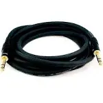 Monoprice Premier Series 1/4 Inch (TRS) Male to Male Cable Cord - 75 Feet- Black 16AWG (Gold Plated)