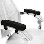 Memory Foam Chair Armrest Pad Comfy Office Chair Arm Rest Cover for Elbows and Forearms Pressure Relief(Set of 2)