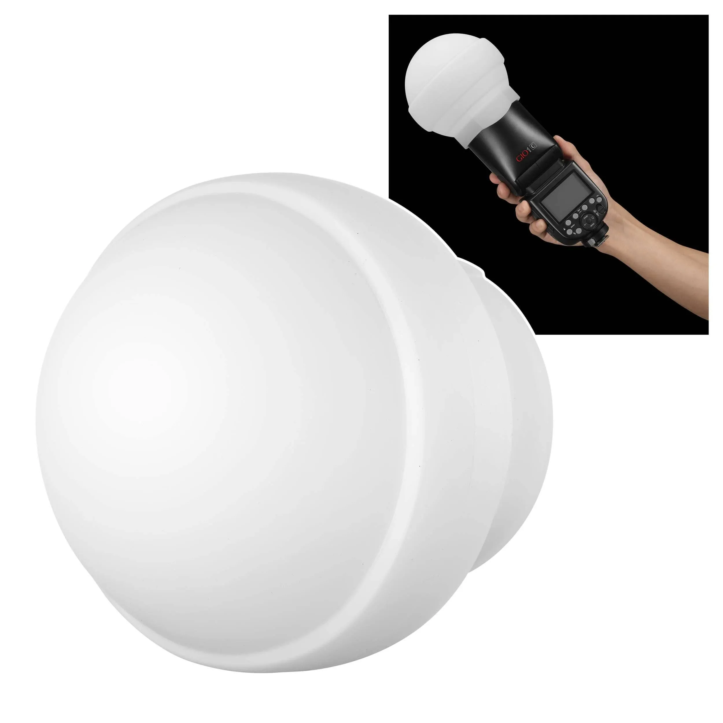 AK-R22 Collapsible Silicone Photography Diffuser Dome for V1 Series U8Z2