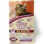 Alfapet Kitty Cat Litter box Disposable, Elastic Liners- 12-count-For Medium and