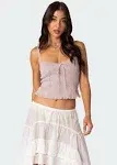 Edikted Women's Lacey Knit Tank Top