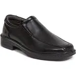 Deer Stags Boys' Greenpoint Jr Slip On Youth Dress Shoes Loafers for Church, Formal, School Uniform / Black / 1 Little Kid / Medium